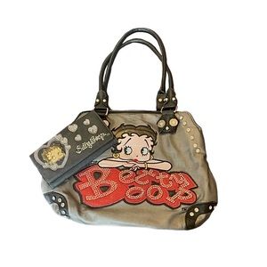 Vintage Betty boop purse and wallet duo
